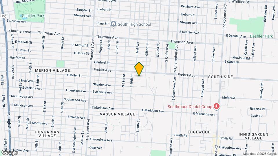 726 E Moler St Map and Location Details