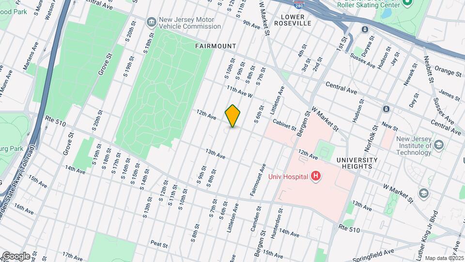 184 S 8th St, Unit 1 Map and Location Details