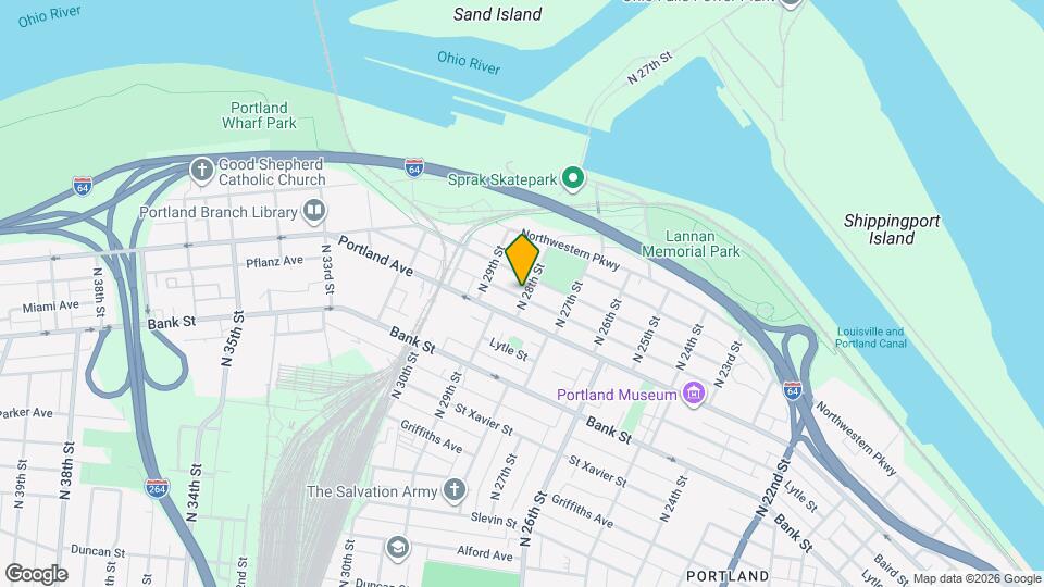 616 N 28th St Map and Location Details