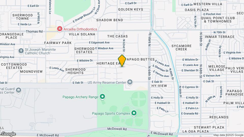 6147 E Lewis Ave Map and Location Details