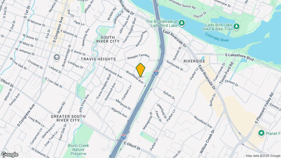 1312 Woodland Ave Map and Location Details