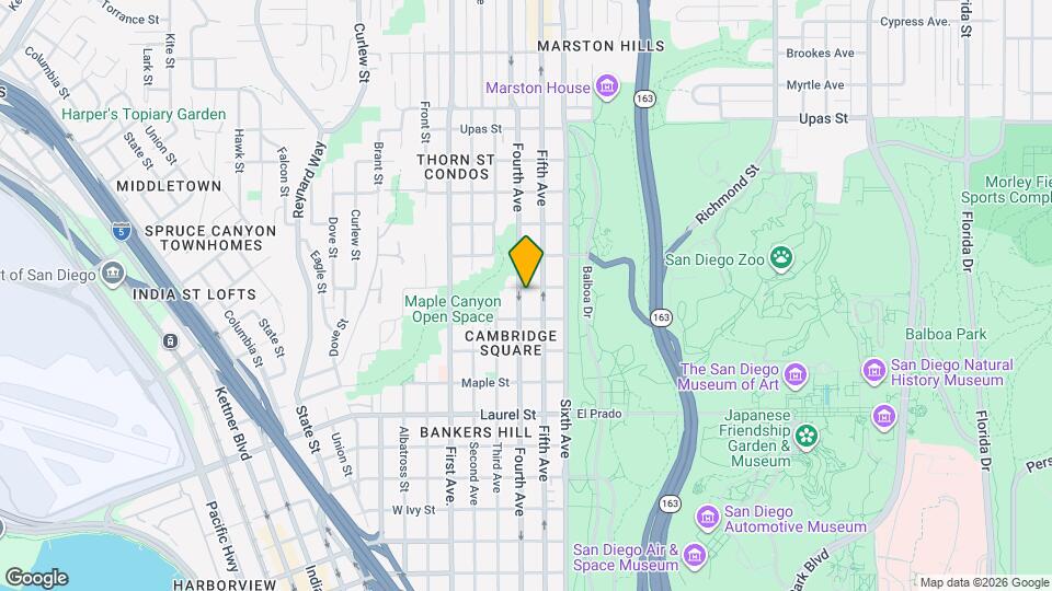 Bankers Hill Map and Location Details