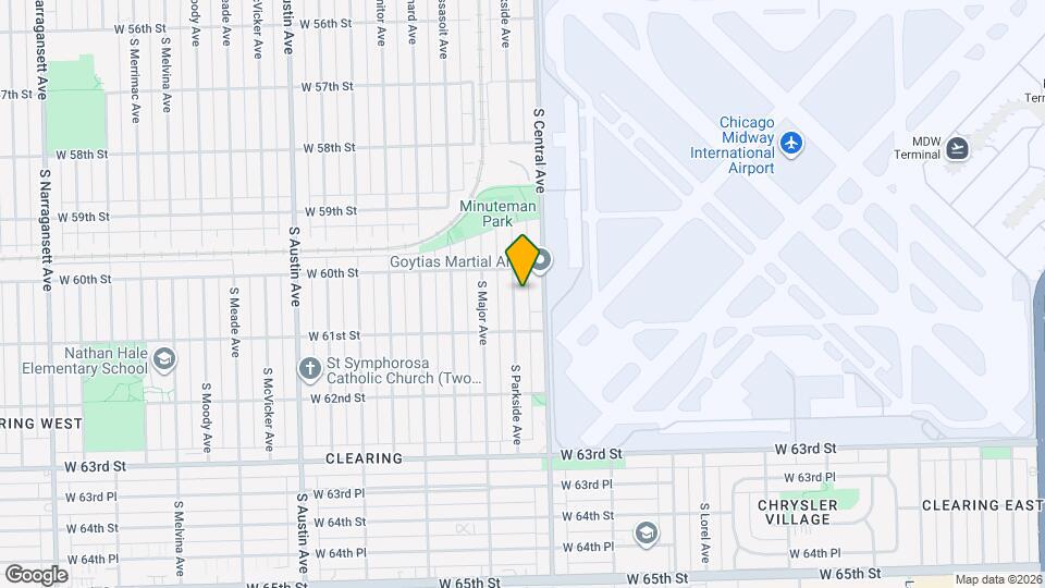 6023 S Parkside Ave Map and Location Details