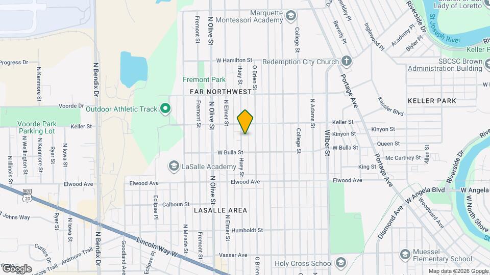 1630 Huey St Map and Location Details