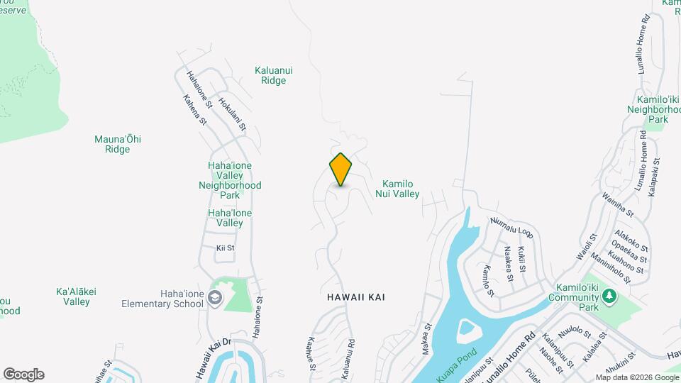 1101 Kaluanui Rd Map and Location Details