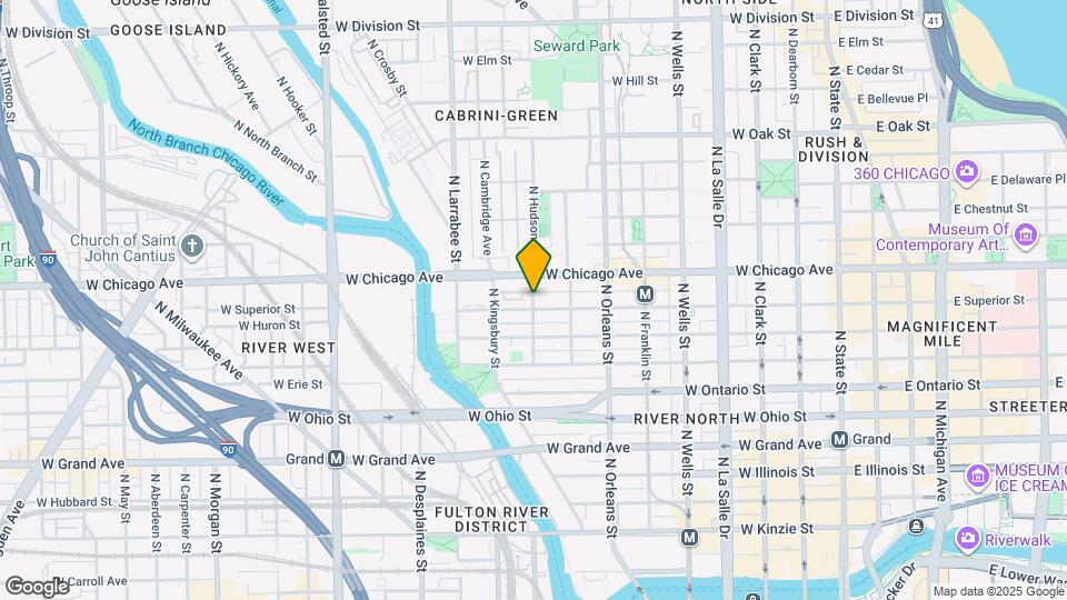 729 N Hudson Ave Map and Location Details