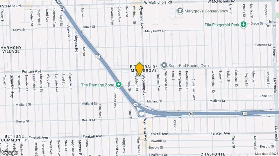 15852 Washburn St Map and Location Details