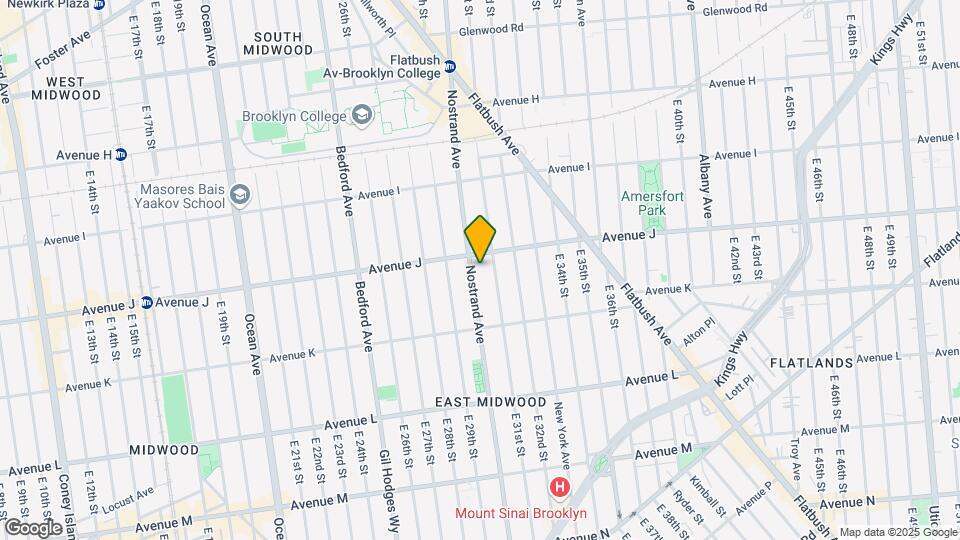 2389 Nostrand Ave Map and Location Details