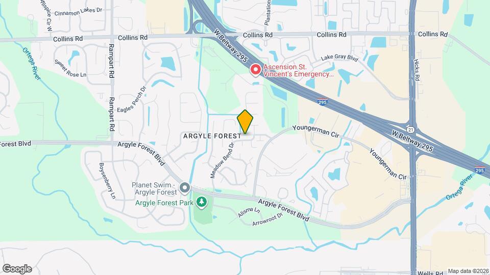 6742 Periwinkle Dr Map and Location Details