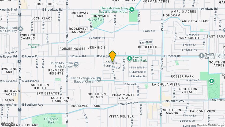 1115 E Grove St Map and Location Details