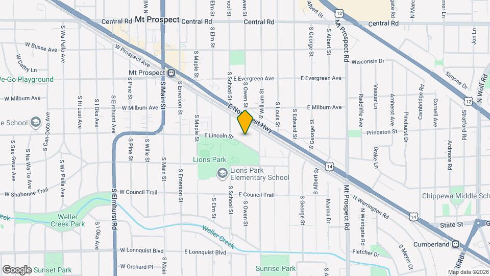 531 E Lincoln St Map and Location Details