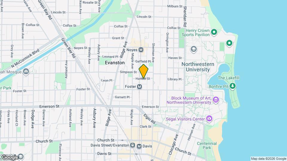 826 Hamlin St Map and Location Details