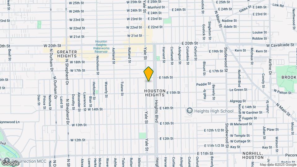 1526 Yale St Map and Location Details