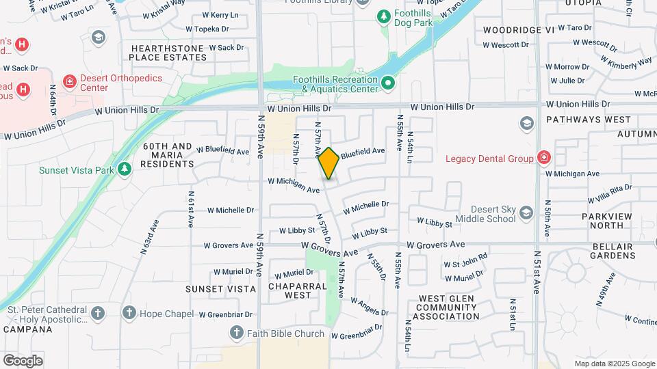 18201 N 57th Ave Map and Location Details