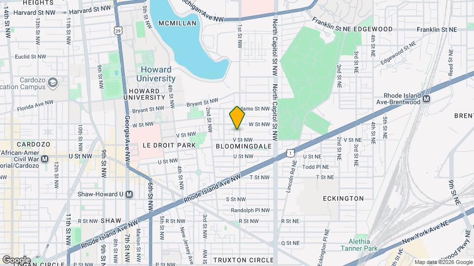 2114 1st St NW, Unit B Map and Location Details