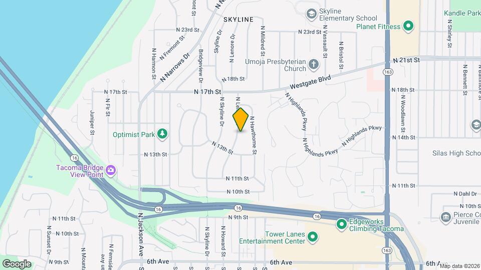 1331 Lenore Dr Map and Location Details