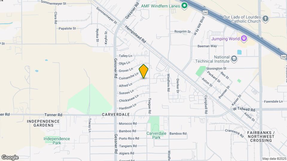 10021 Alfred Ln Map and Location Details