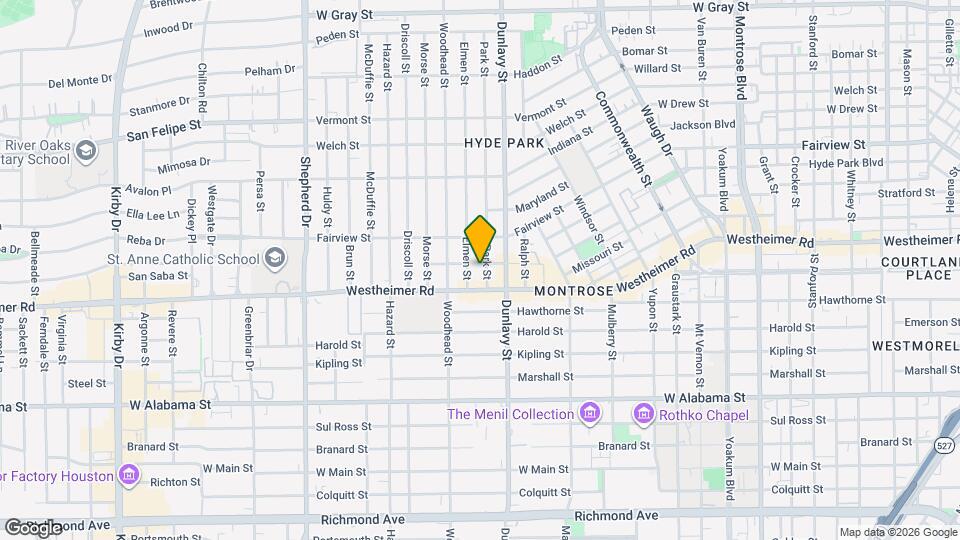 2504 Park St Map and Location Details