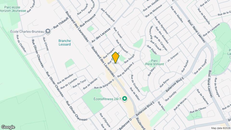 2313 De Beaujolais Rue Map and Location Details