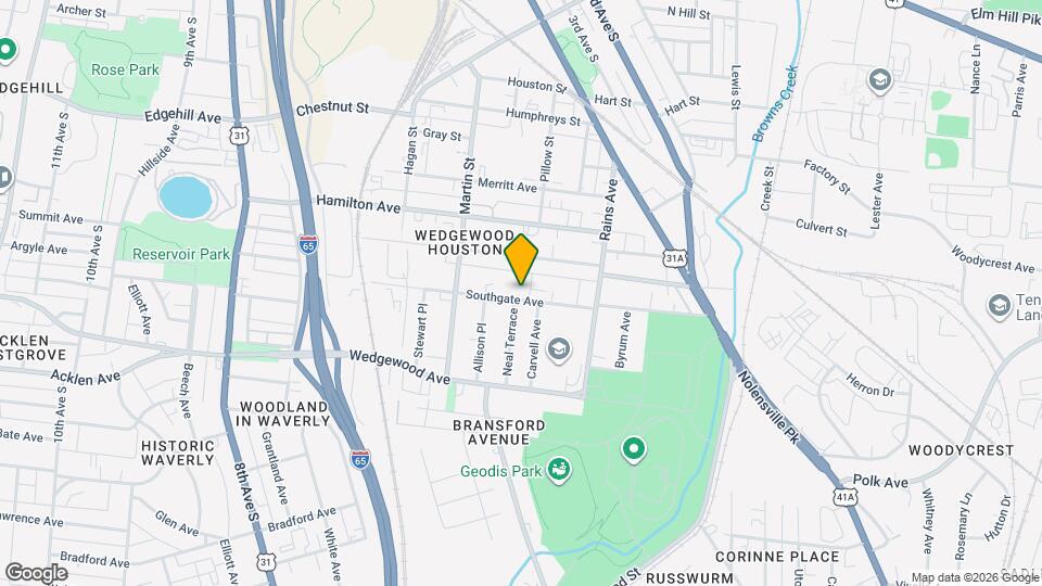 520 Southgate Ave Map and Location Details