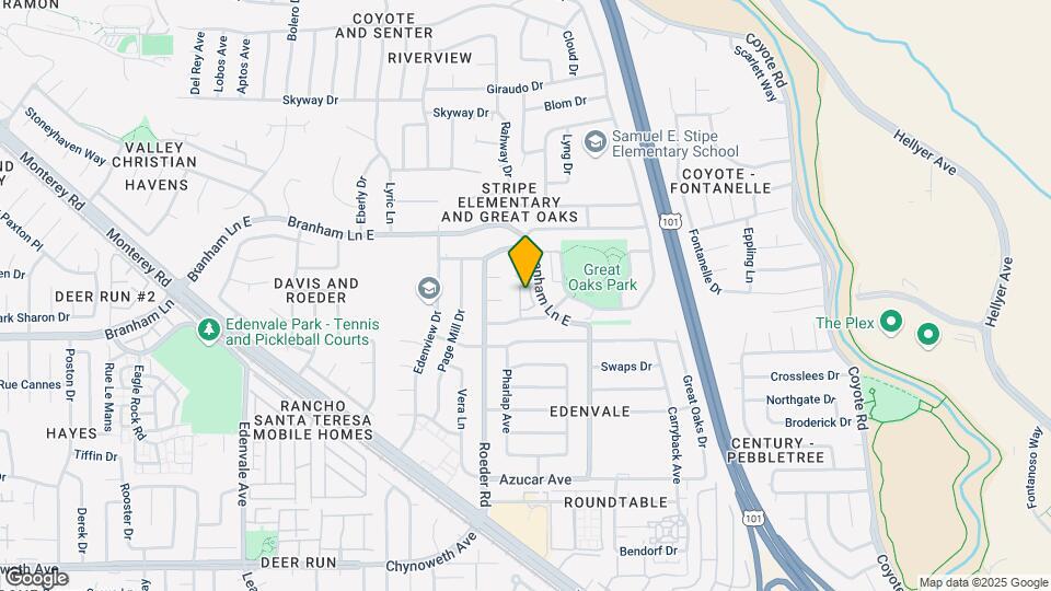 510 Branham Ln E Map and Location Details
