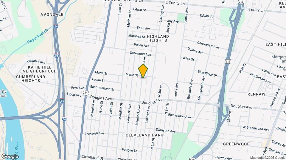 1335 Stainback Ave Map and Location Details