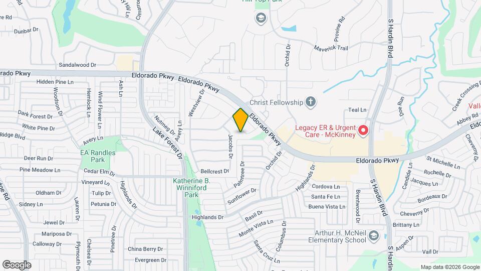 4407 Cedar Crest Dr Map and Location Details