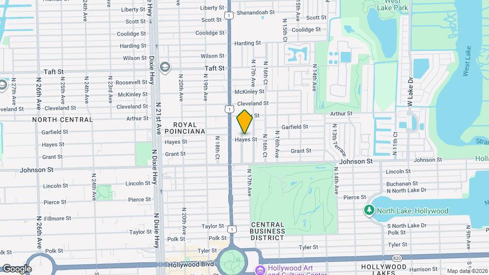 1725 Hayes St Map and Location Details