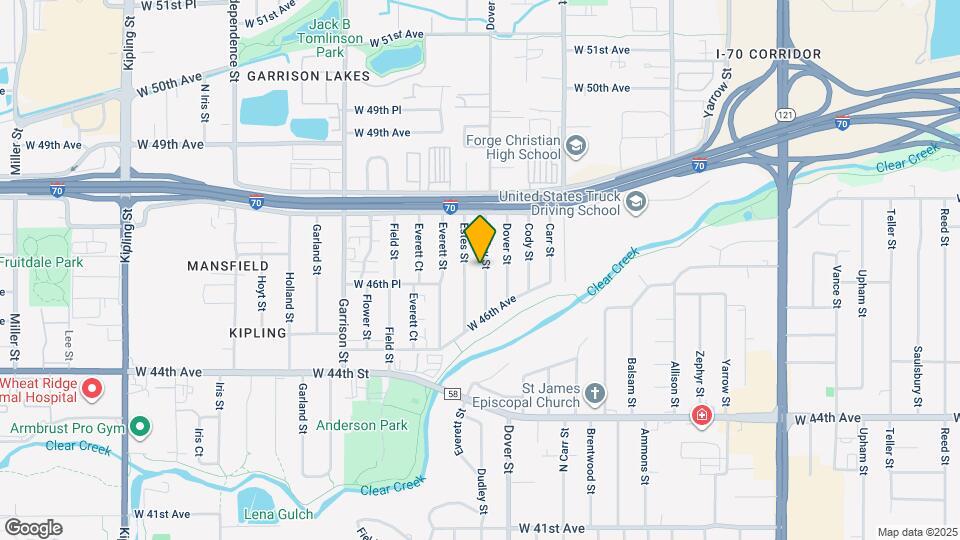 4705 Dudley St Map and Location Details