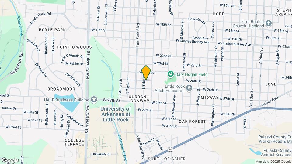 2501 S Tyler St Map and Location Details