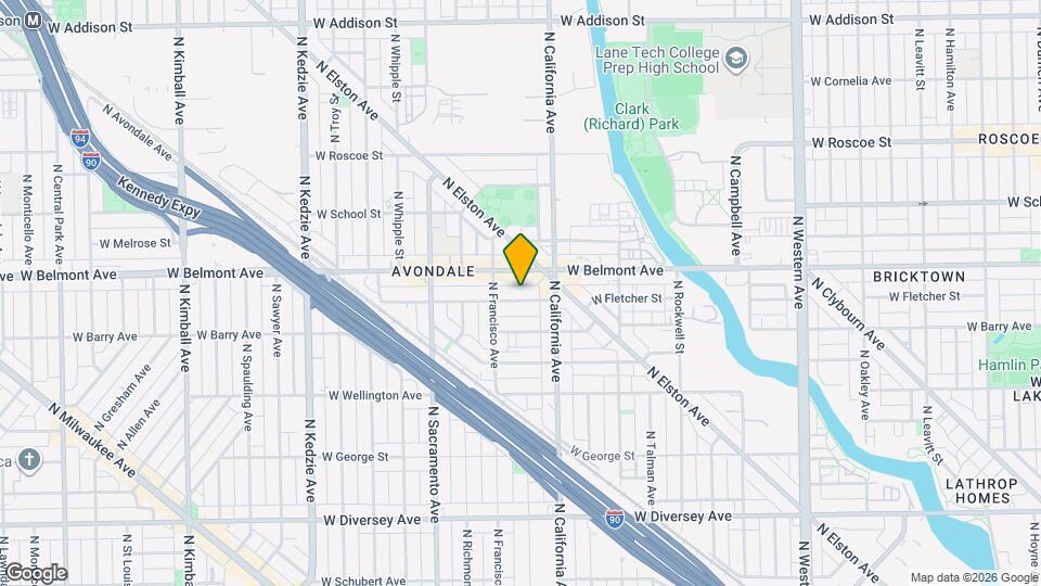 2834 W Fletcher St Map and Location Details