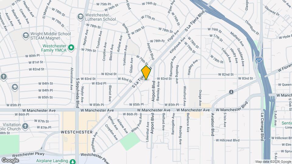 8320 Kittyhawk Ave Mapa y Detalles de la Ubicación