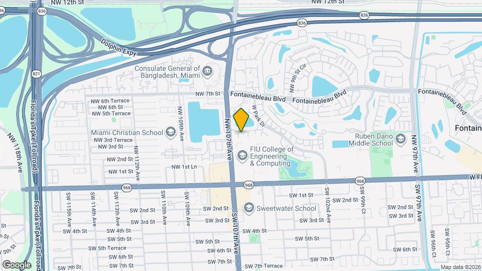 401 NW 107th Ave Map and Location Details