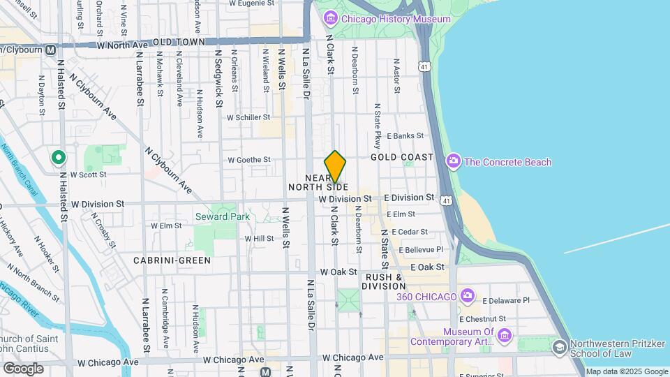 1207 N Clark St Mapa y Detalles de la Ubicación