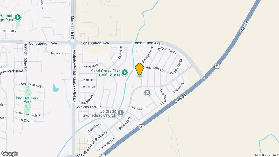 2052 Springside Dr Mapa y Detalles de la Ubicación