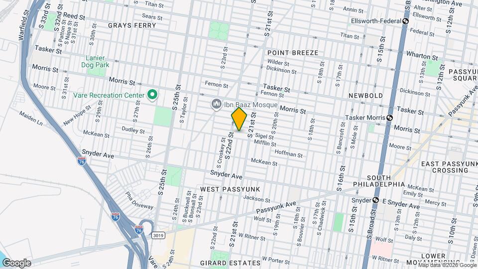 2132 Sigel St Map and Location Details