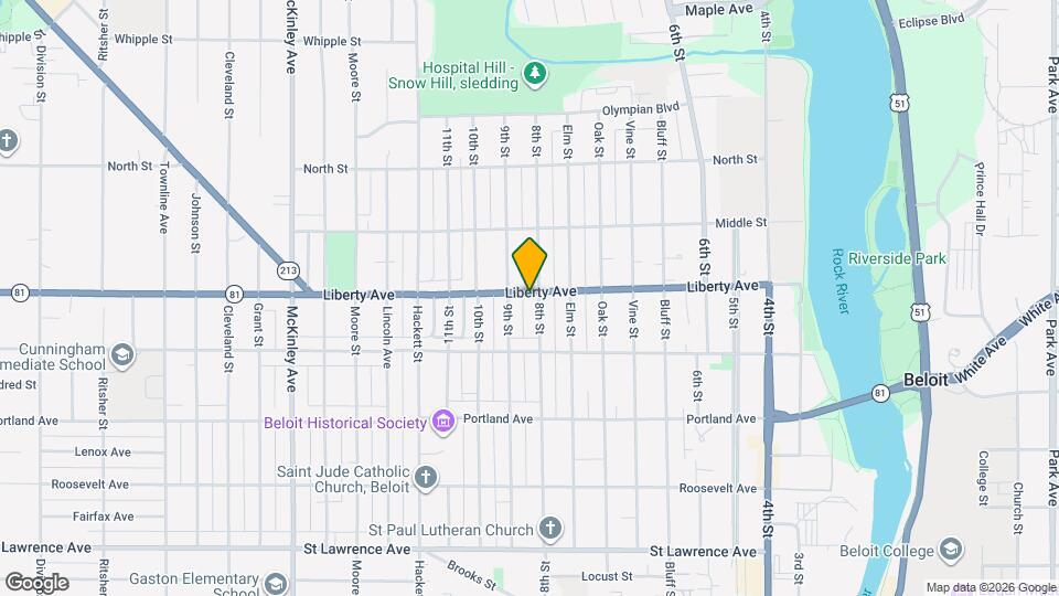 1052 8th St Map and Location Details