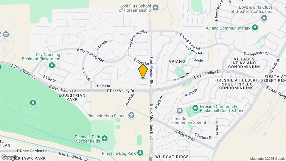 3539 E Louise Dr, Unit Sky crossing Map and Location Details