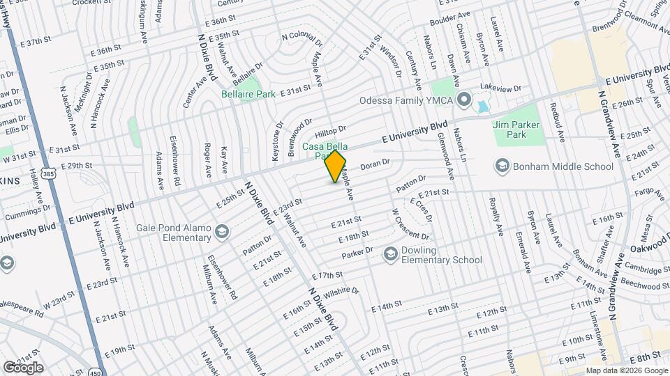 1409 E 23rd St Map and Location Details