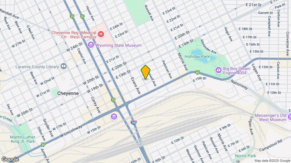 500 E 17th St Map and Location Details