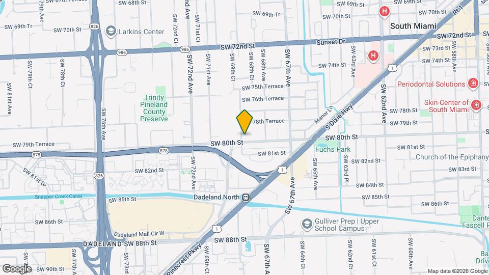 6890 SW 79th Terrace Map and Location Details