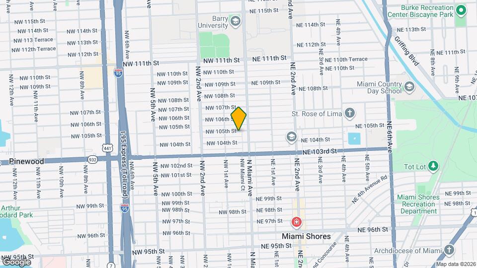 38 NW 105th St Map and Location Details