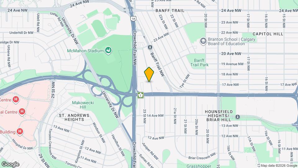 The Hub Map and Location Details