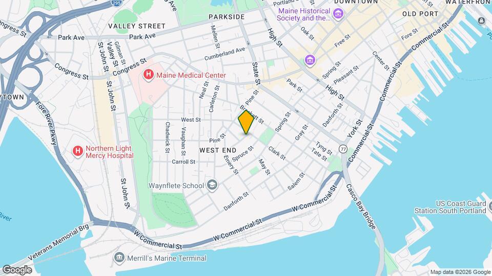 8 Cushman St Map and Location Details