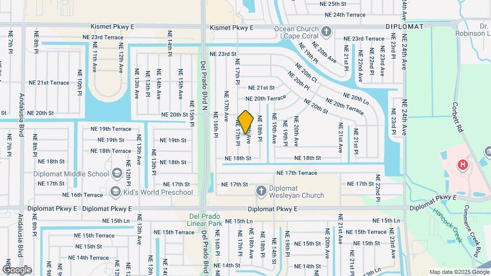 1826 NE 18th Ave Map and Location Details