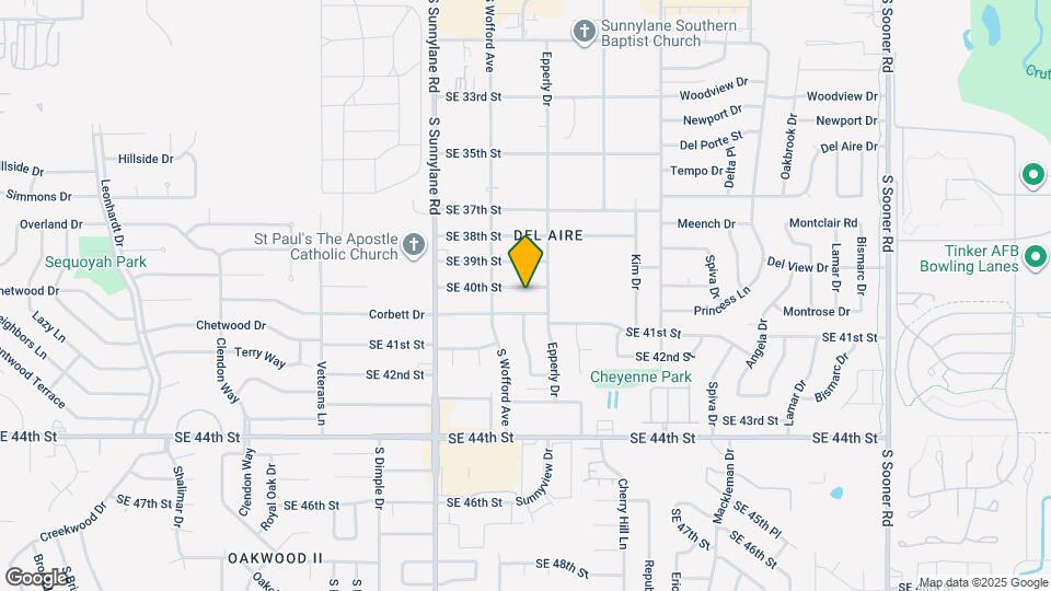 4420 SE 40th St Map and Location Details
