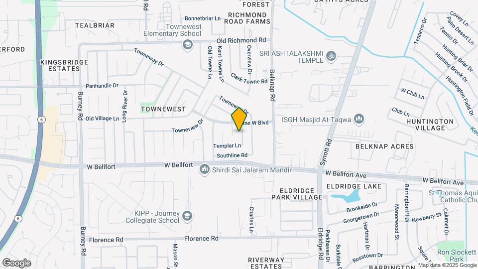 10418 Towne Oak Ln Map and Location Details