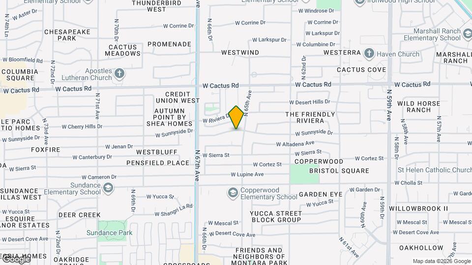 6515 W Sunnyside Dr Map and Location Details