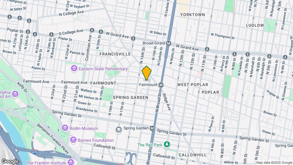 1507 Fairmount Ave Map and Location Details