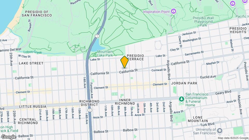 4550 California St Map and Location Details